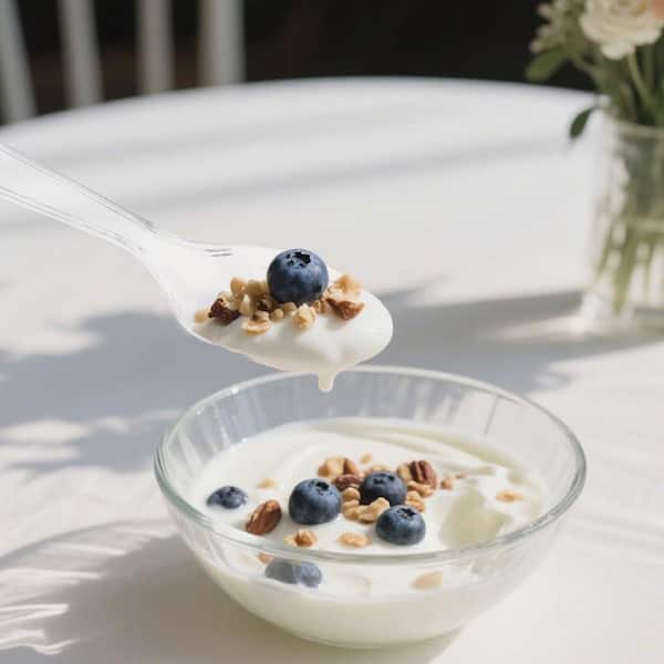 Disposable Plastic Forks and Spoons Set with Heavy Weight for Wedding Party Supplies and Everyday Use (200-Pack)