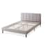 Zinus Lottie Beige Full Upholstered Platform Bed Frame with Short ...