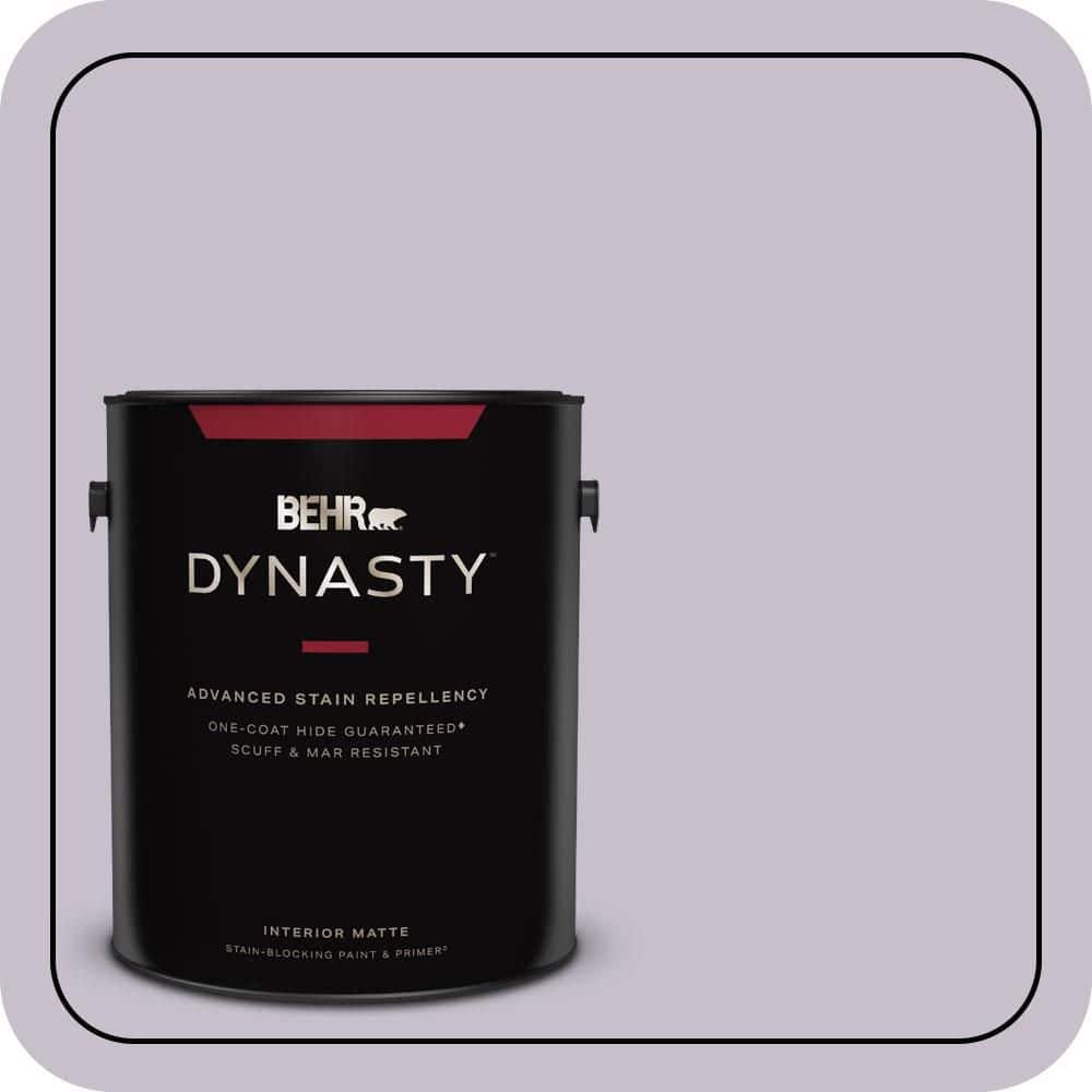 1 gal. #660E-3 Foxgloves Matte Interior Stain-Blocking Paint & Primer