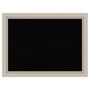 Romano Silver Narrow Wood Framed Black Corkboard 32 in. x 24 in. Bulletin Board Memo Board