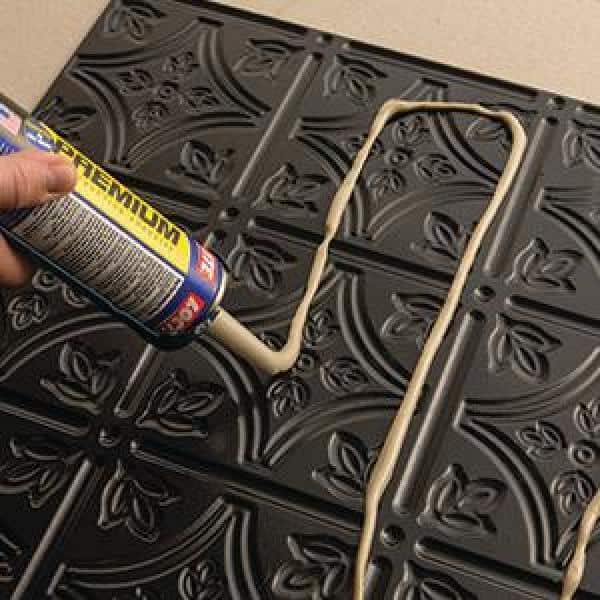 Oil Rubbed Bronze Traditional Decorative Vinyl Backsplash Kit