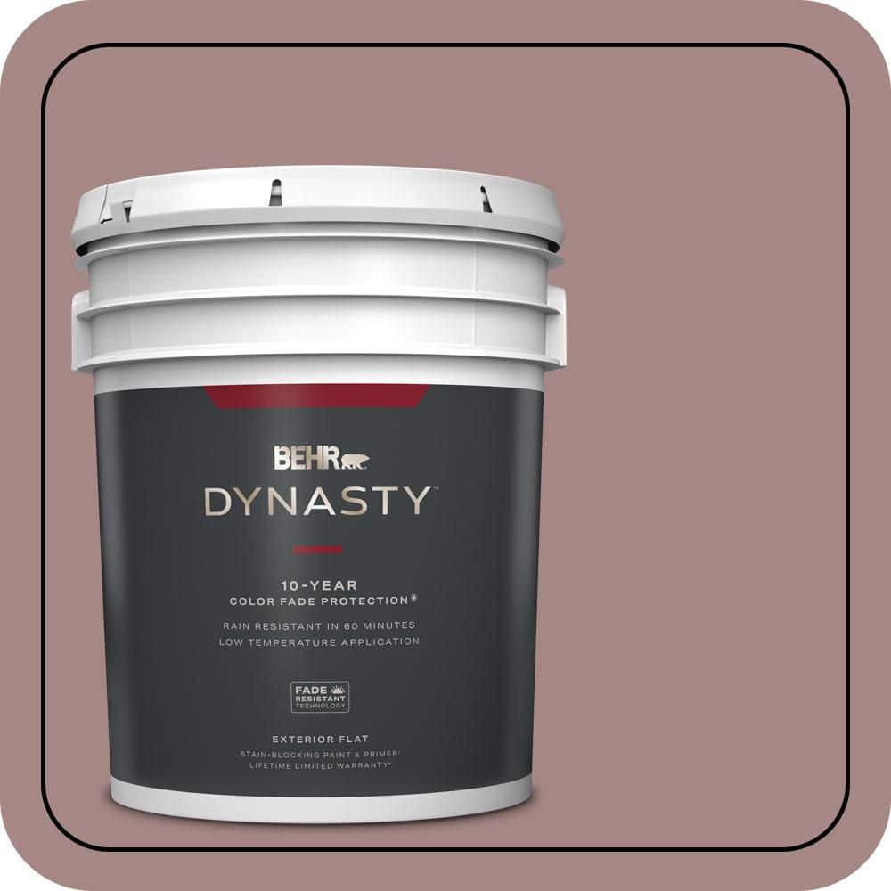 5 gal. #120F-4 Blackberry Mocha Flat Exterior Stain-Blocking Paint & Primer price history on PriceWatchPro