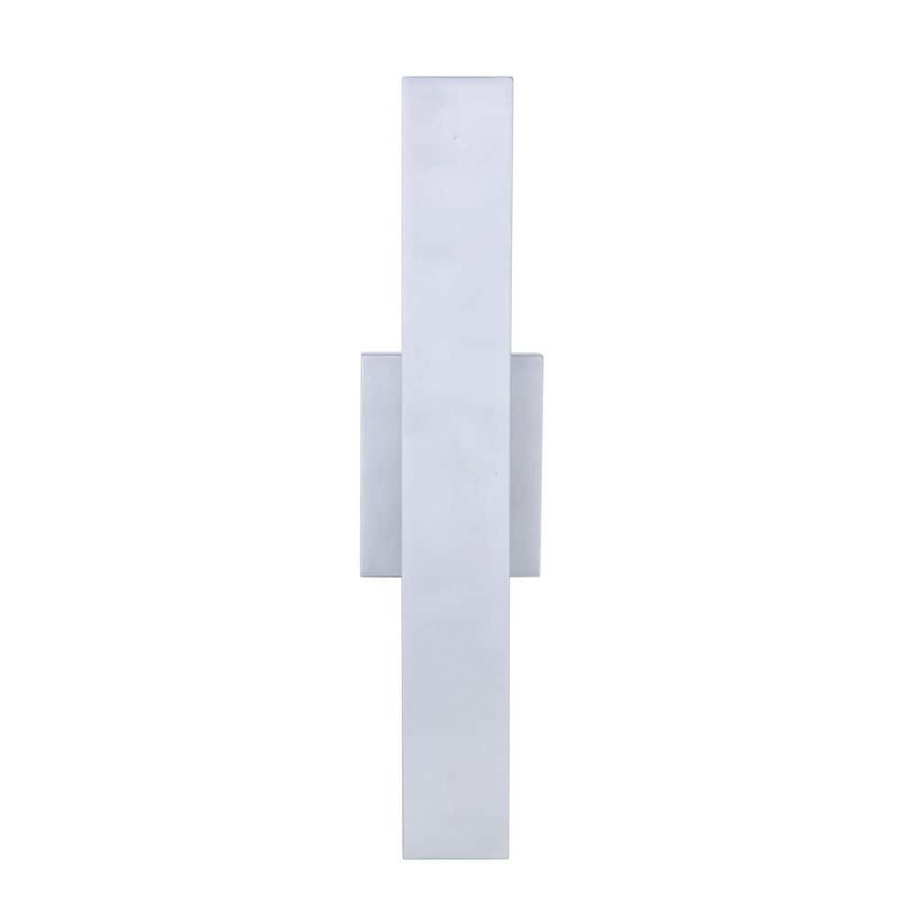 Brushed Aluminum Modern LED Wall Sconce Lantern