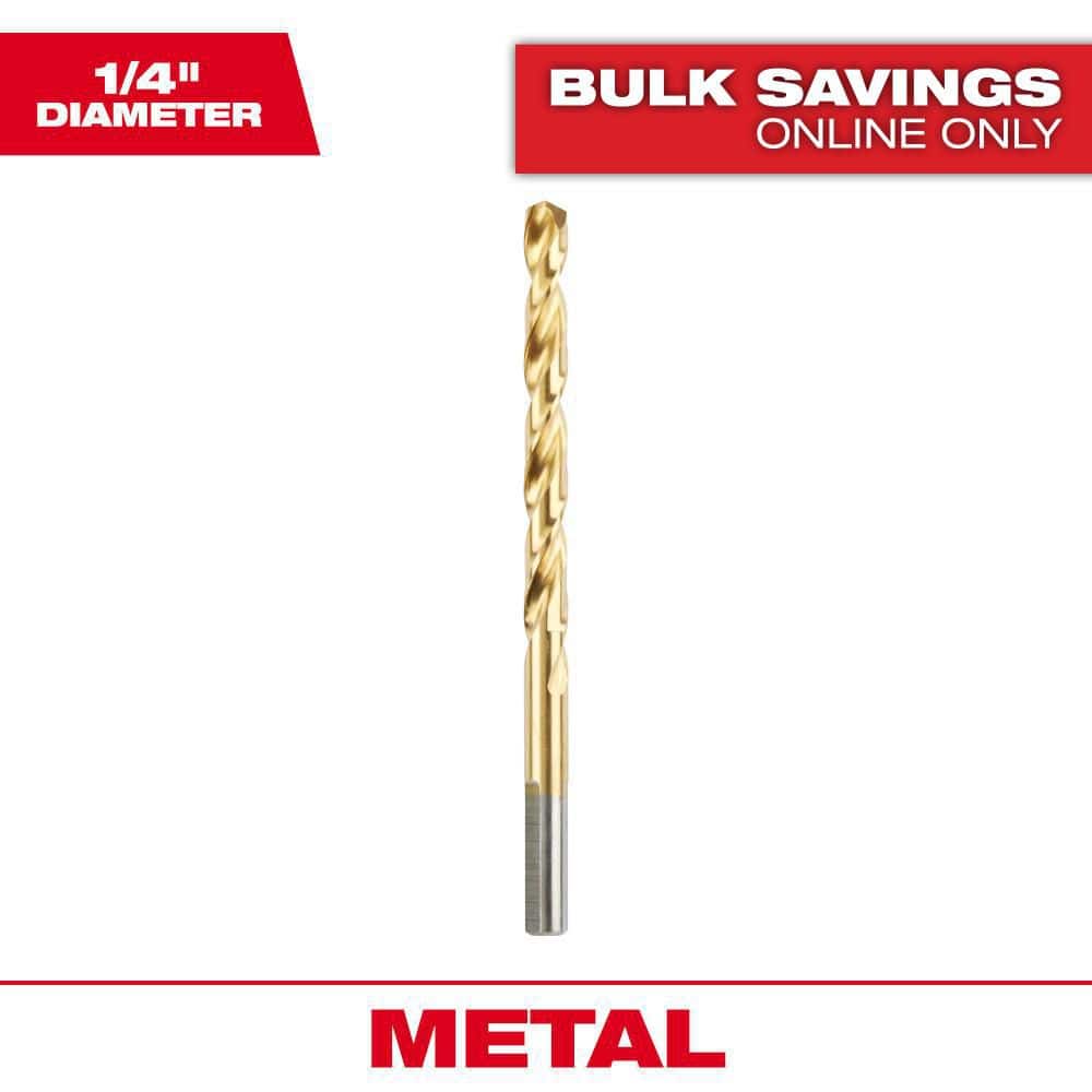 Milwaukee 1/4 in. Titanium Twist Drill Bit 48-89-2213 - The