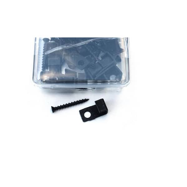 Starter Clip-Includes Screws Black 25 PCs