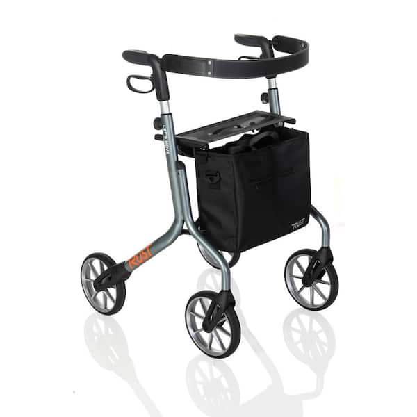 Stander 4-Wheels Let's Move Rollator with in Gray