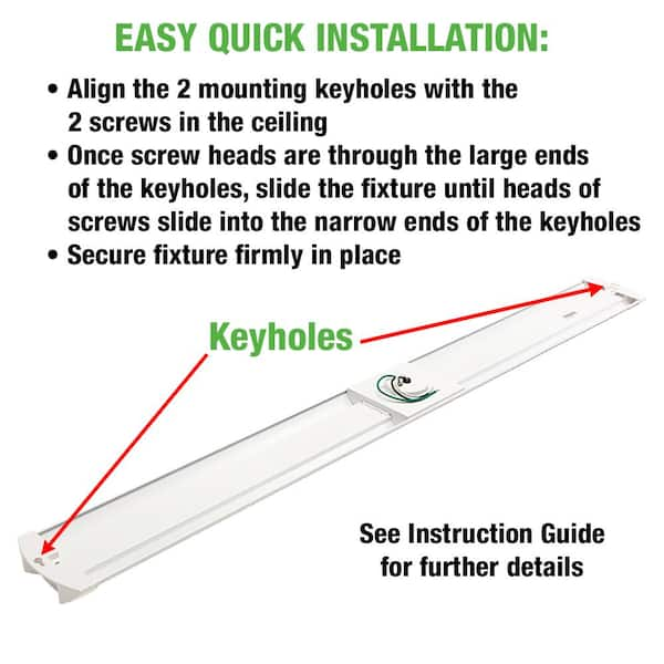 Commercial Electric 42 in. 3400 Lumens Integrated LED Wraparound