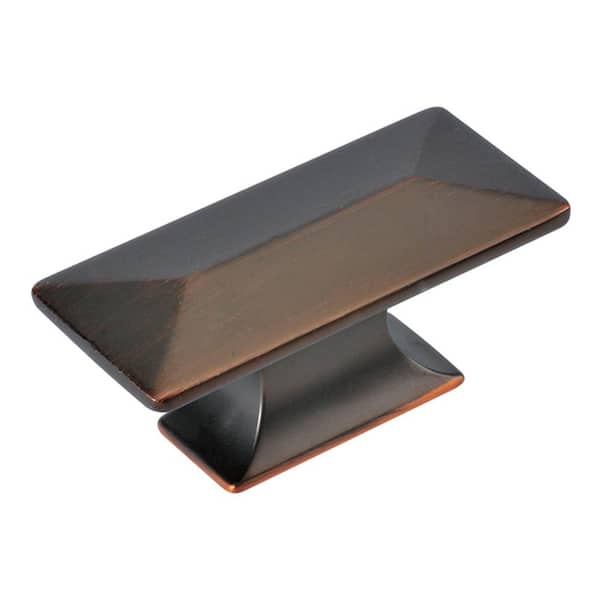 HICKORY HARDWARE Bungalow 2-5/16 in. x 1-1/16 in. Dia Refined Bronze Cabinet Knob (10-Pack)