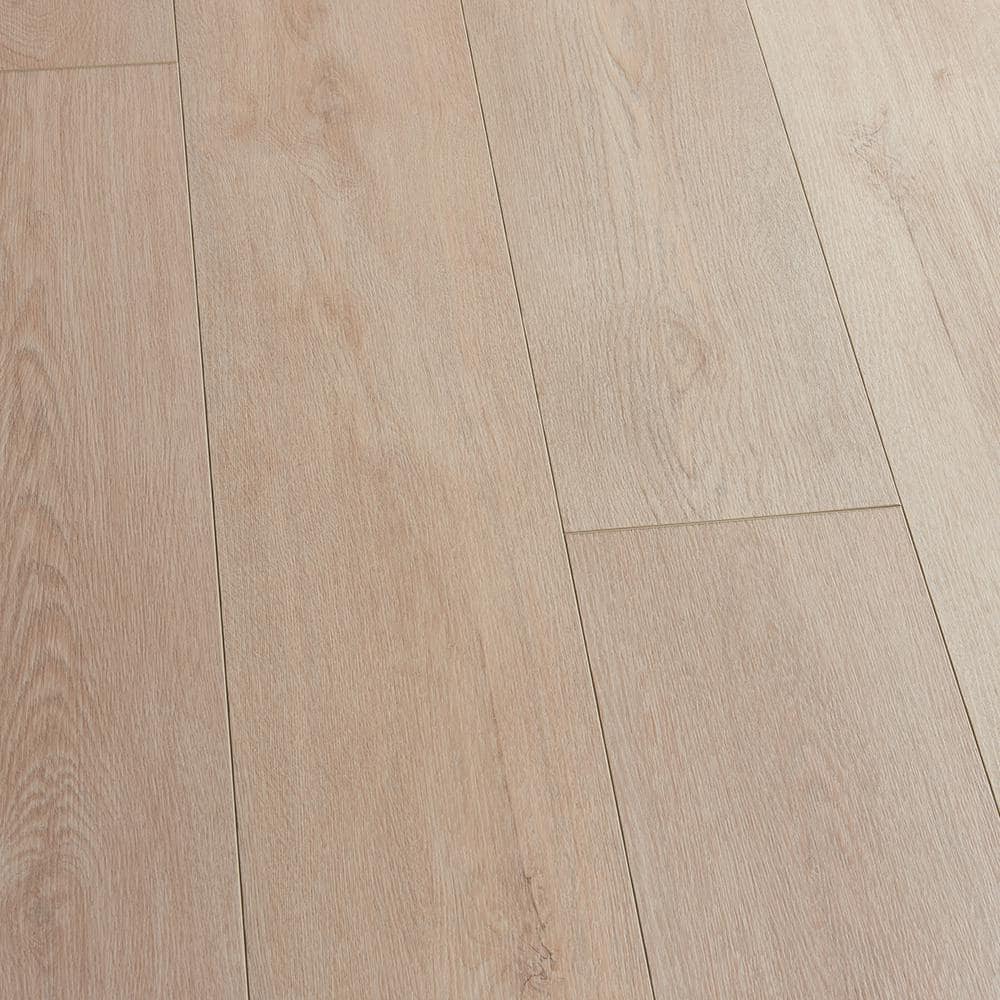 Malibu Wide Plank French Oak Lombard 20 MIL 9.1 in. x 60 in. Click Lock Waterproof Luxury Vinyl Plank Flooring (30.5 sq. ft./case), Light