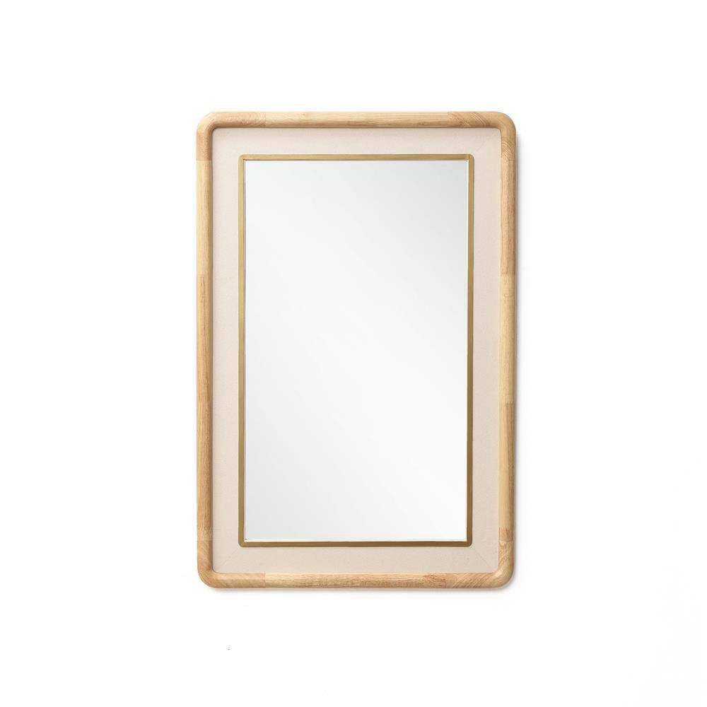 LuxenHome Rounded Rectangle Decorative Wall Mirror, 23.62 in. W x