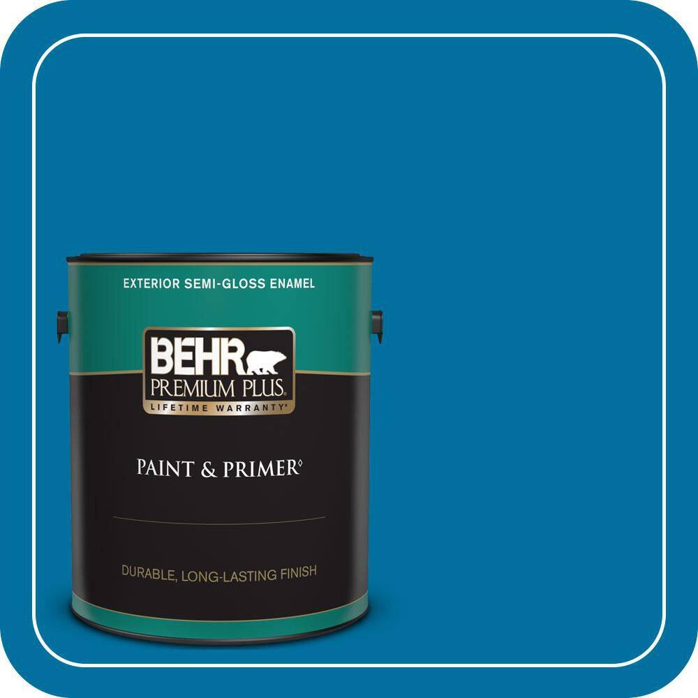 1 gal. #550B-7 Blue Ocean Semi-Gloss Enamel Exterior Paint & Primer price history on PriceWatchPro