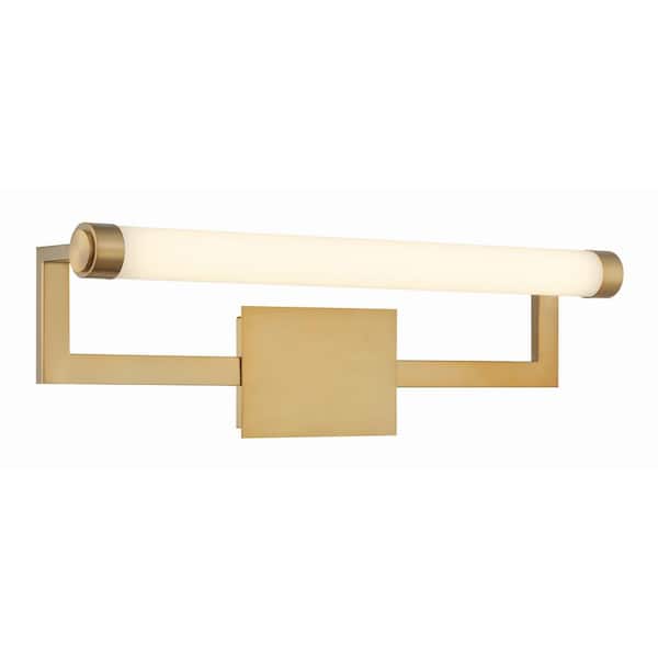 Crystorama Clinton 26.25 in. 1-light Vibrant Gold LED Vanity Light