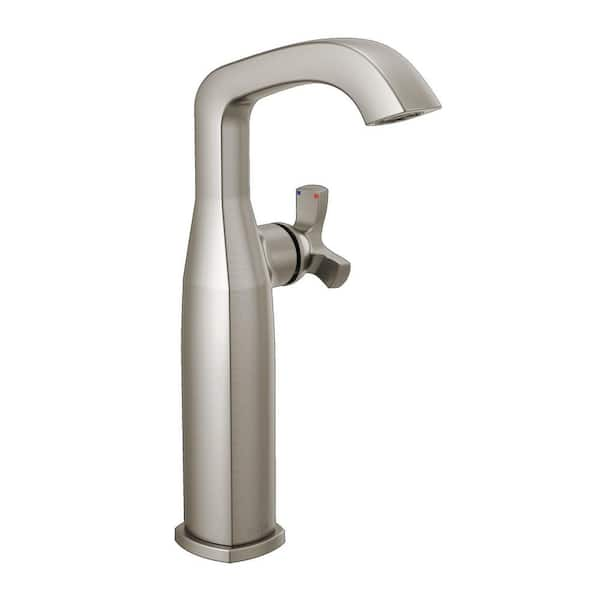 Delta Stryke Single Handle Vessel Sink Faucet in Stainless Steel 7766 ...