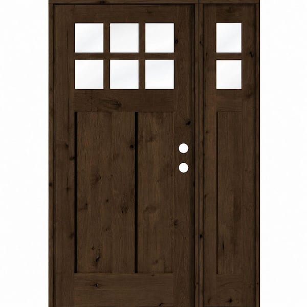 Krosswood Doors 72 in. x 96 in. Craftsman Right-Hand Active 6-Lite