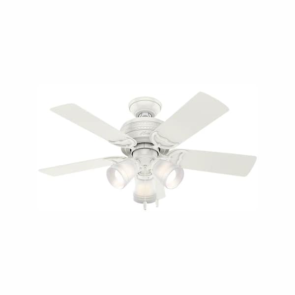 Hunter Prim 42 in. LED Indoor Fresh White Ceiling Fan