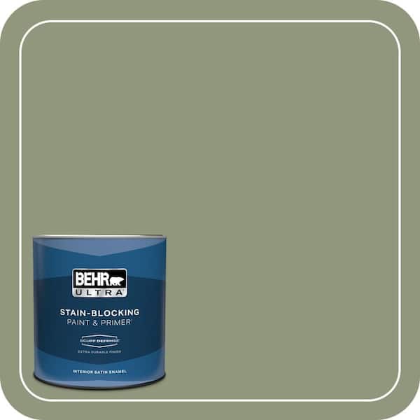 BEHR ULTRA 1 qt. #ECC-63-1 Autumn Sage Extra Durable Satin Enamel Interior Paint & Primer