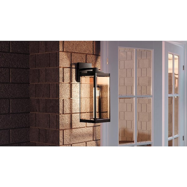 Westover 1-Light Earth Black Outdoor Wall Lantern Sconce