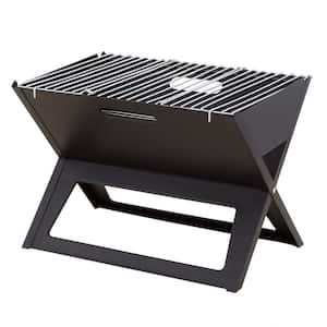 HotSpot Notebook Portable Charcoal Grill in Black