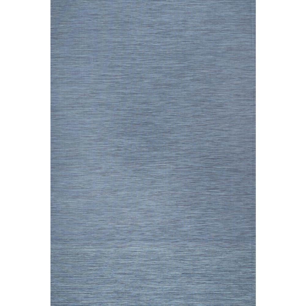 Ethan Blue Flatweave Synthetic 8' x 10' Area Rug