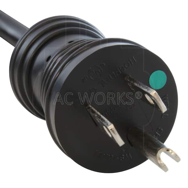 AC WORKS 12 ft. 13A 16 / 3 Indoor Medical Grade Power Cord With