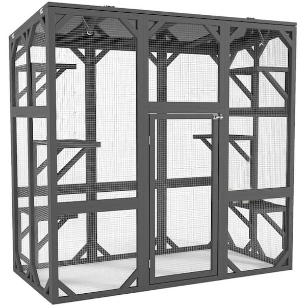 Large cat cages shelters sales
