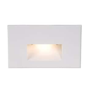 4-Watt Line Voltage 3000K White Integrated LED Horizontal Wall or Stair Light
