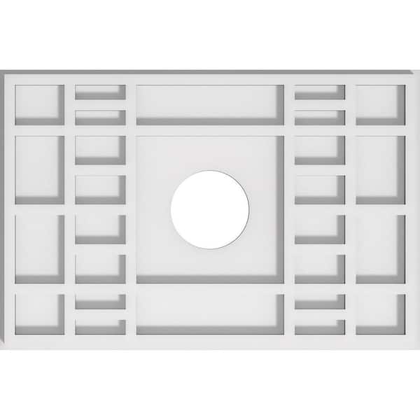 Ekena Millwork 1 in. x 16 in. x 10.625 in PVC Medallion Moulding