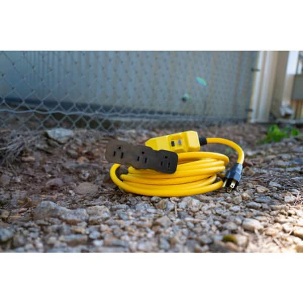Southwire Shock Shield Cord 25 ft. 12 / 3 SJTW 15 Amps In-Line