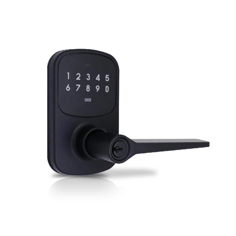 Defiant Compact Touch Matte Black Electronic Touchpad Keyed Entry