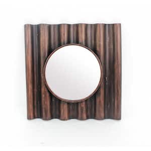 Mariana 3 in. x 24 in. Classic Round Framed Bronze Vanity Mirror