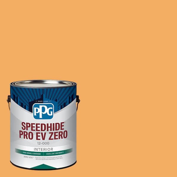 PPG Speedhide Pro EV Zero 1 gal. PPG1203-6 Goldfish Eggshell Interior Paint