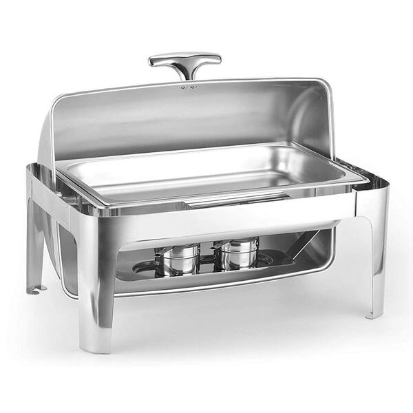 Winado 8 qt. Rectangle Stainless Steel Chafing Dish with Stand
