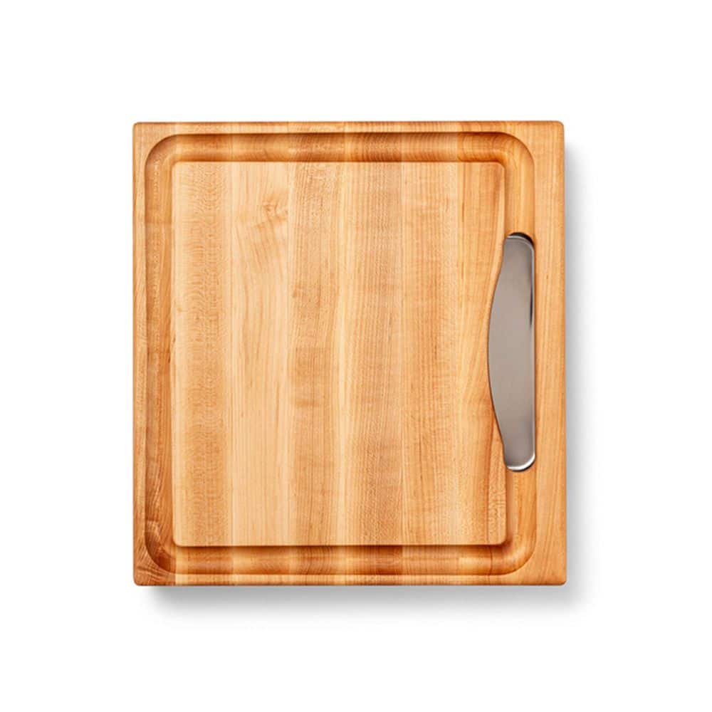 JOHN BOOS 15 in. x 14 in. Square Wooden Edge Grain Cutting