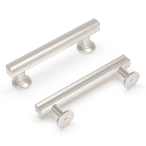 Woodward Collection Pull 3-3/4 in. (96mm) Center to Center Satin Nickel Cabinet Bar Pull
