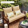 BLISSWALK Outdoor Cushions Dinning Chair Cushions with back Wicker Tufted  Pillow for Patio Furniture in Apricot YZB113 - The Home Depot