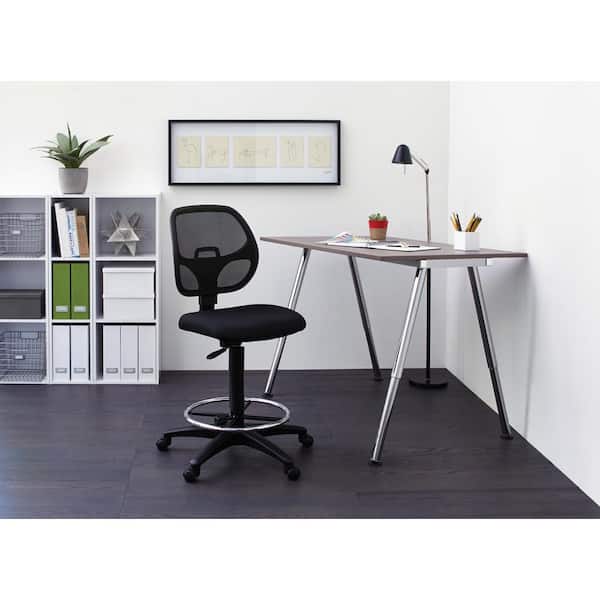 Office Star Products Deluxe Black AirGrid Back Drafting Chair