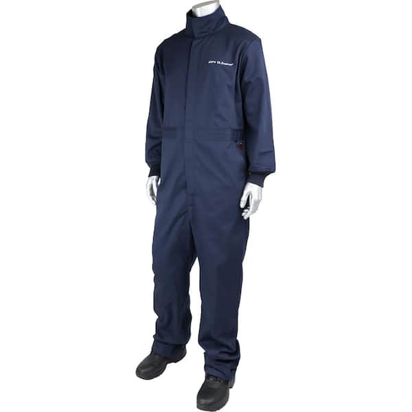 PIP Men's Medium Navy Cotton/Nylon AR/FR Dual Certified Coveralls