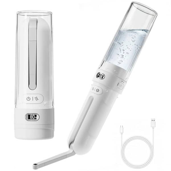 Electric Rechargeable Portable Bidet Sprayer Bidet Attachment with 3 Pressure Modes for Home, Travel and Camping, White