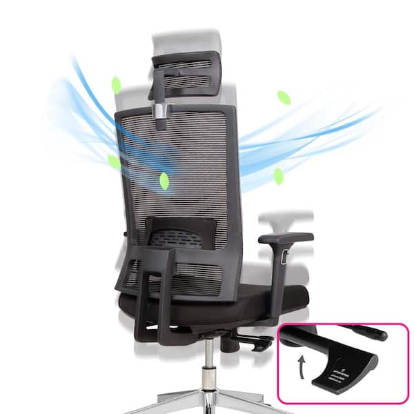 ergonomic chair with lumbar support & back neck support