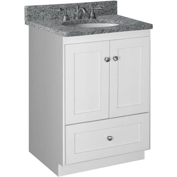Simplicity by Strasser Shaker 24 in. W x 21 in. D x 34.5 in. H Bath Vanity Cabinet without Top in Winterset