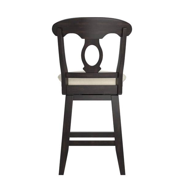 Beige Linen Seat, Napoleon Dining Chair Black And White