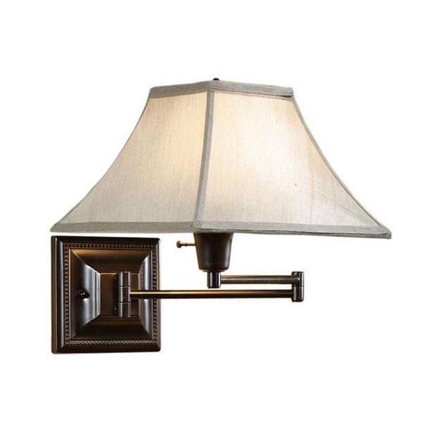 Home Decorators Collection Kingston Bronze Swing-Arm Pin-Up Lamp