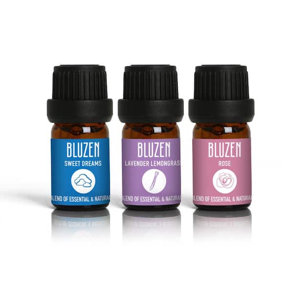BLUZEN アロマデュフューザー BLUZEN Luxe Alpine Ultrasonic Diffuser Bundle (3x 5 mL Oil