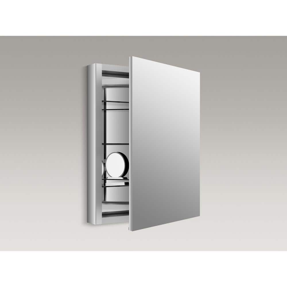 Verdera 24"x30" Aluminum Frameless Medicine Cabinet with Adjustable Shelves