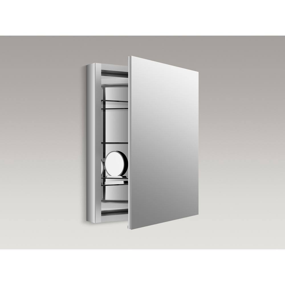 Verdera 24"x30" Aluminum Frameless Medicine Cabinet with Adjustable Shelves