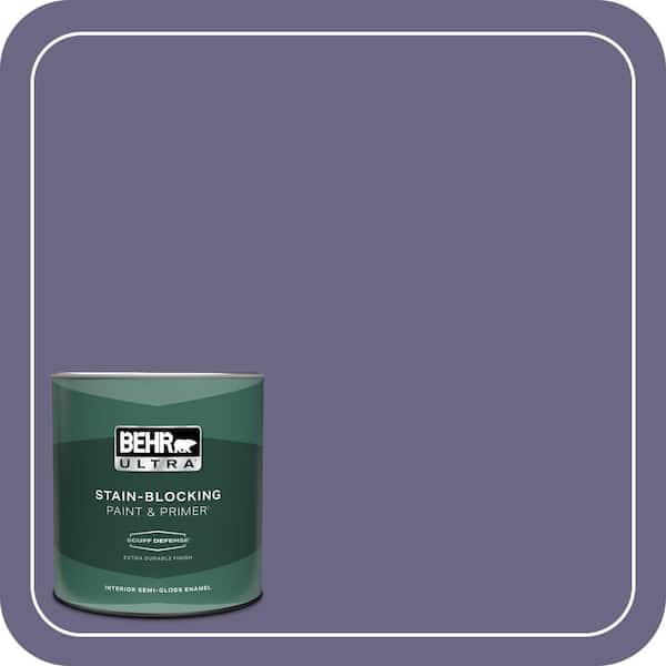 BEHR ULTRA 1 qt. #PPU16-18 Hyacinth Arbor Extra Durable Semi-Gloss Enamel Interior Paint & Primer