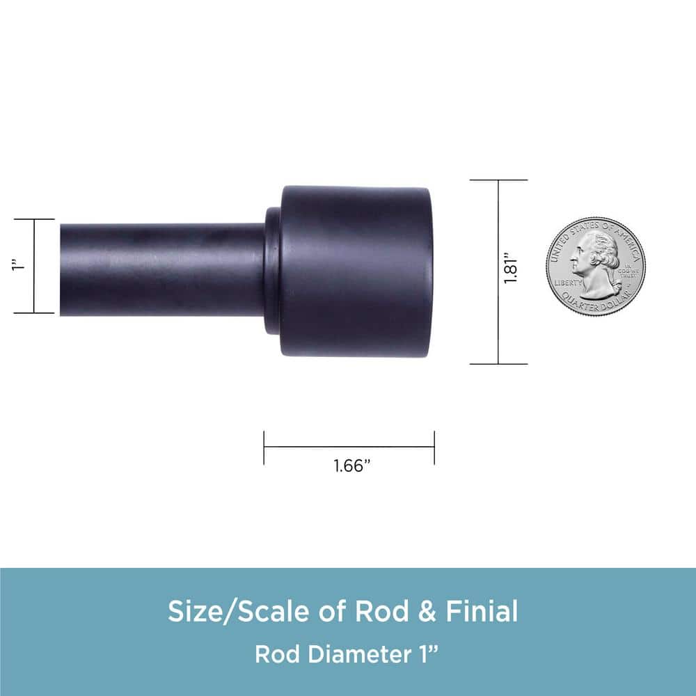 Ivy Bronx Fitts Steel Adjustable Single Curtain Rod