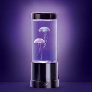 9 in. Black Indoor Jellyfish Table Lamp with RGB LED