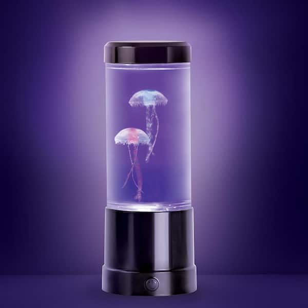 Unbranded 9 in. Black Indoor Jellyfish Table Lamp with RGB LED