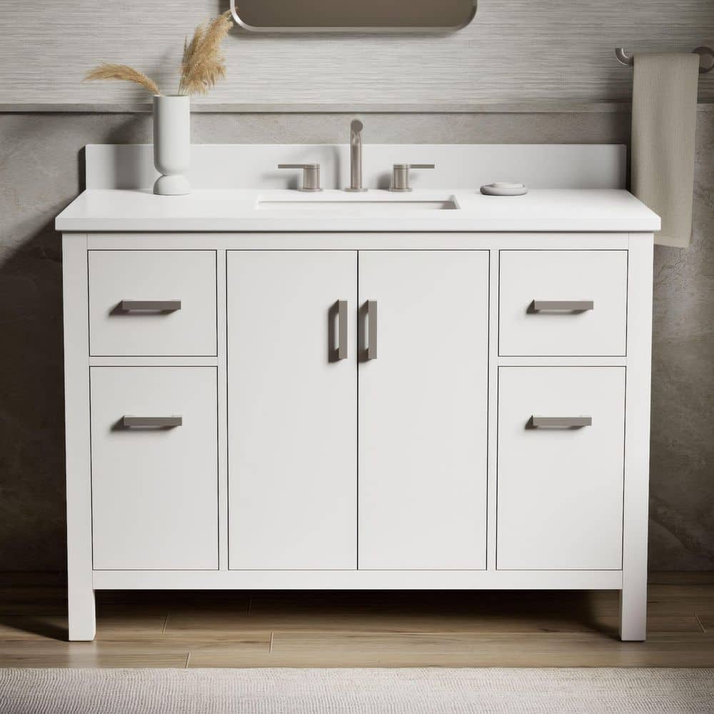 KOHLER Kresla 49 in. Single Sink Freestanding White Bath Vanity